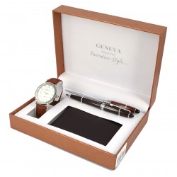 Geneva Men's Exclusive Watch Gift Set 27120